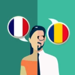 french-romanian translator android application logo